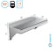 Amgood 8 in. x 16 in. Stainless Steel Wall Shelf AMG WS-0816 - alternate 3